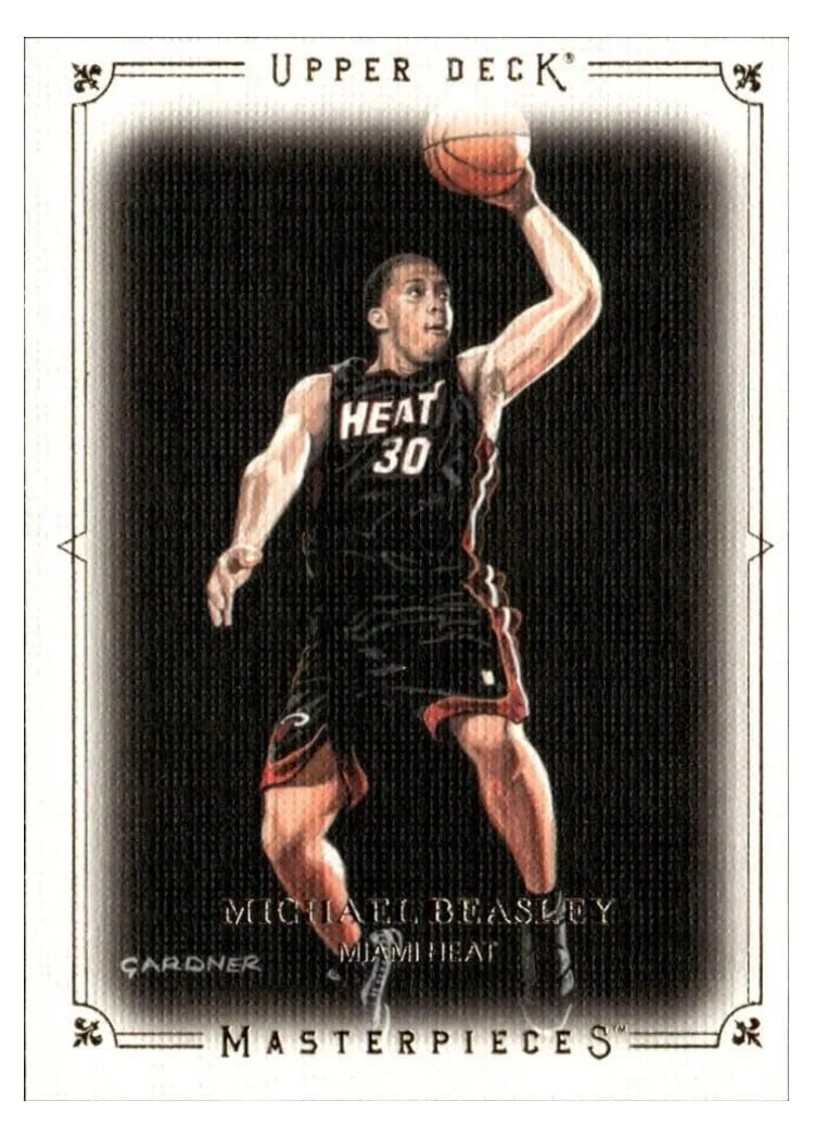 2009 Upper Deck Masterpieces Michael Beasley #MA-MB card