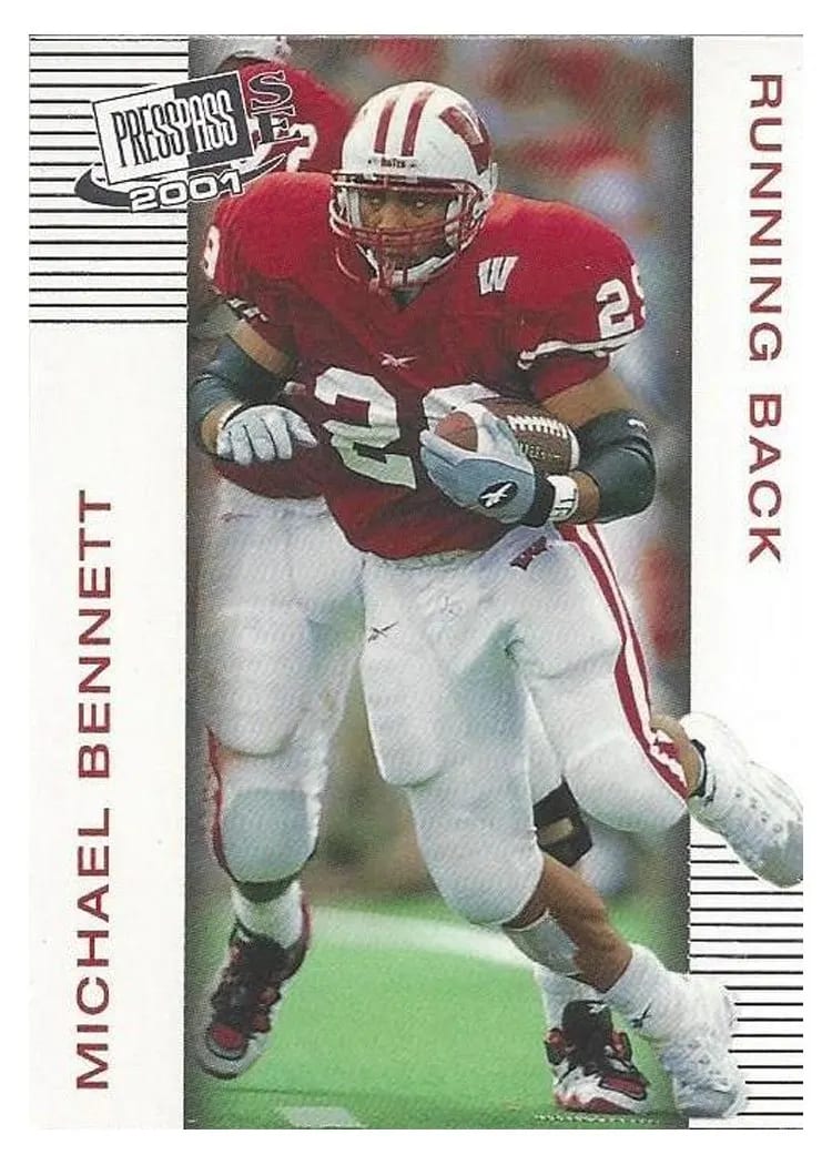 2001 Press Pass Se Michael Bennett #13 card