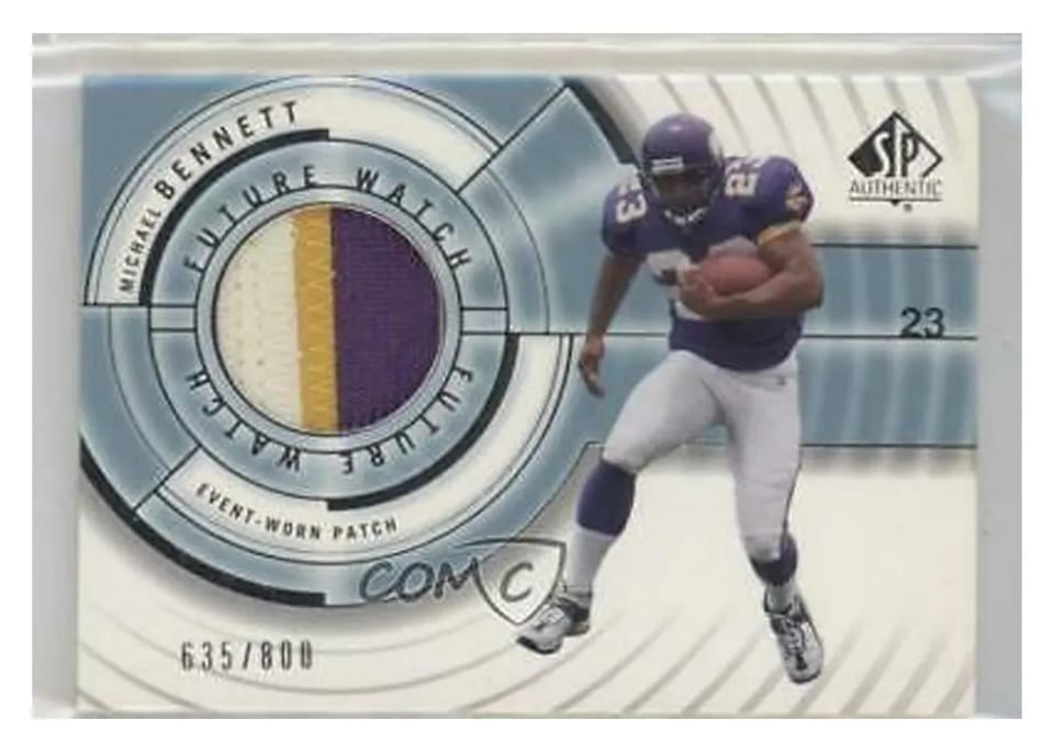 2001 SP Authentic Michael Bennett #96 card