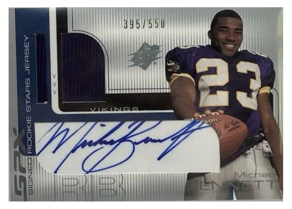 2001 Spx Michael Bennett #96 card