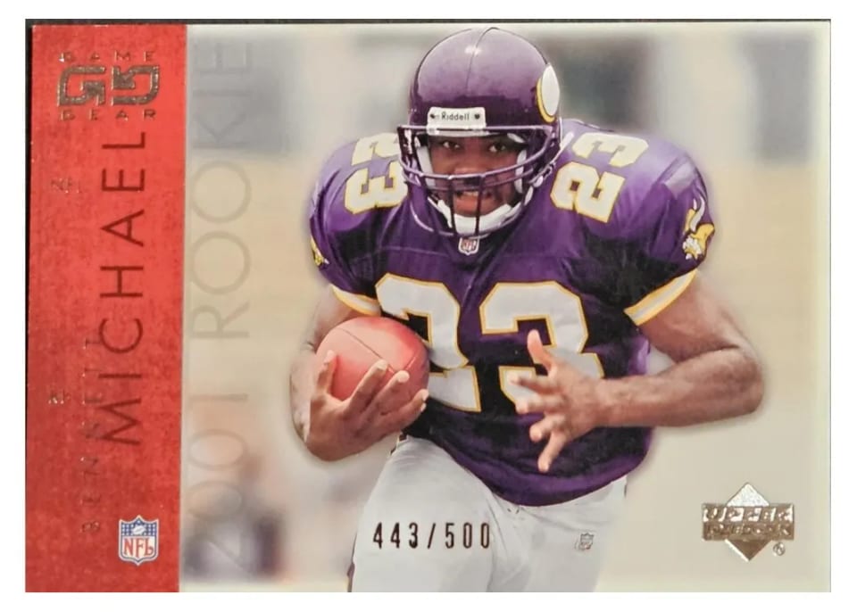 2001 Upper Deck Game Gear Michael Bennett Rookie Jersey #105 card