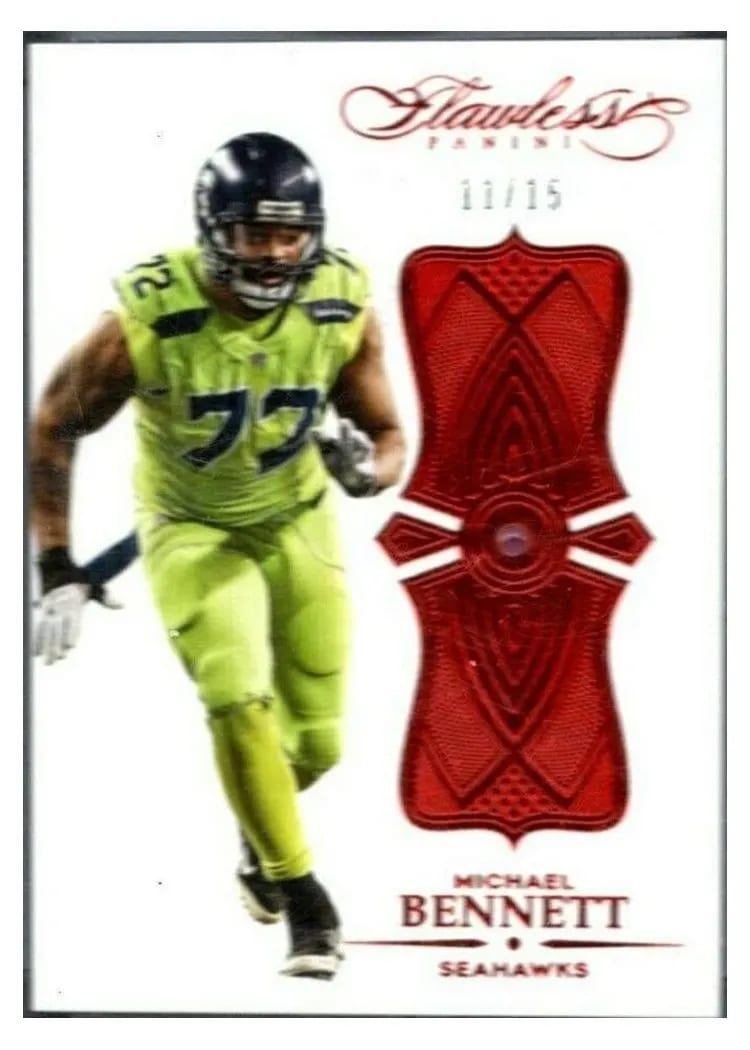 2016 Panini Flawless Michael Bennett #74 card