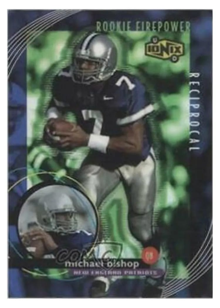 1999 UD Ionix Reciprocal Michael Bishop #R66 card