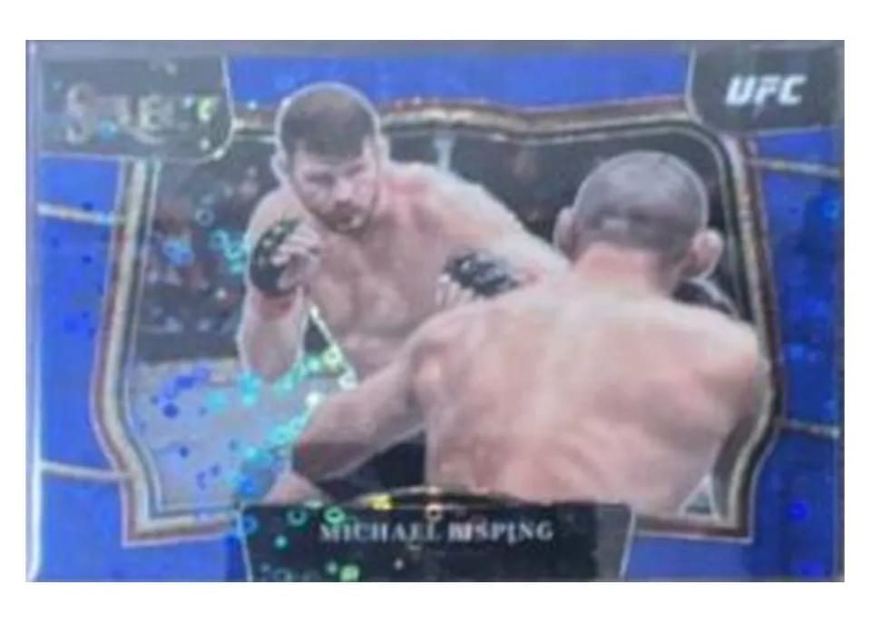 2023 Panini Select UFC Michael Bisping Blue Disco #263 card