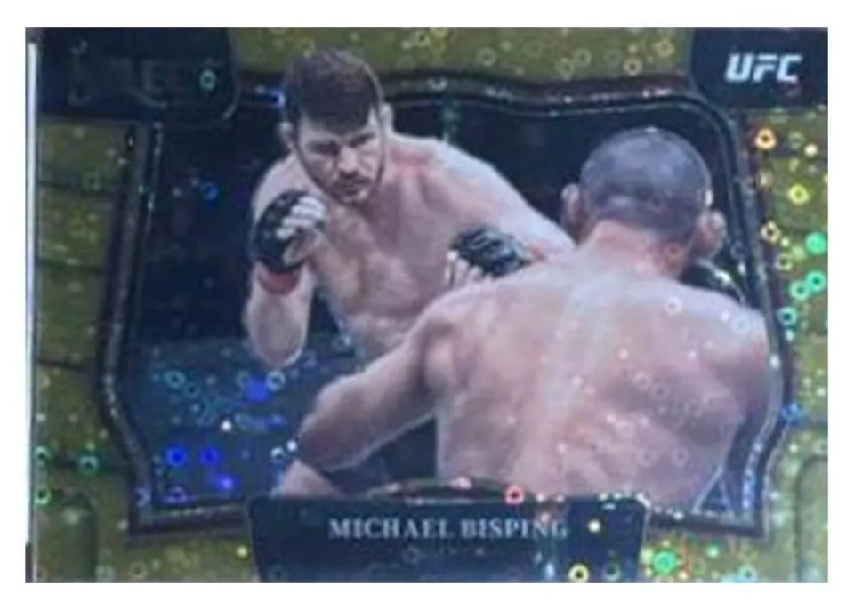 2023 Panini Select UFC Michael Bisping Gold Disco #263 card