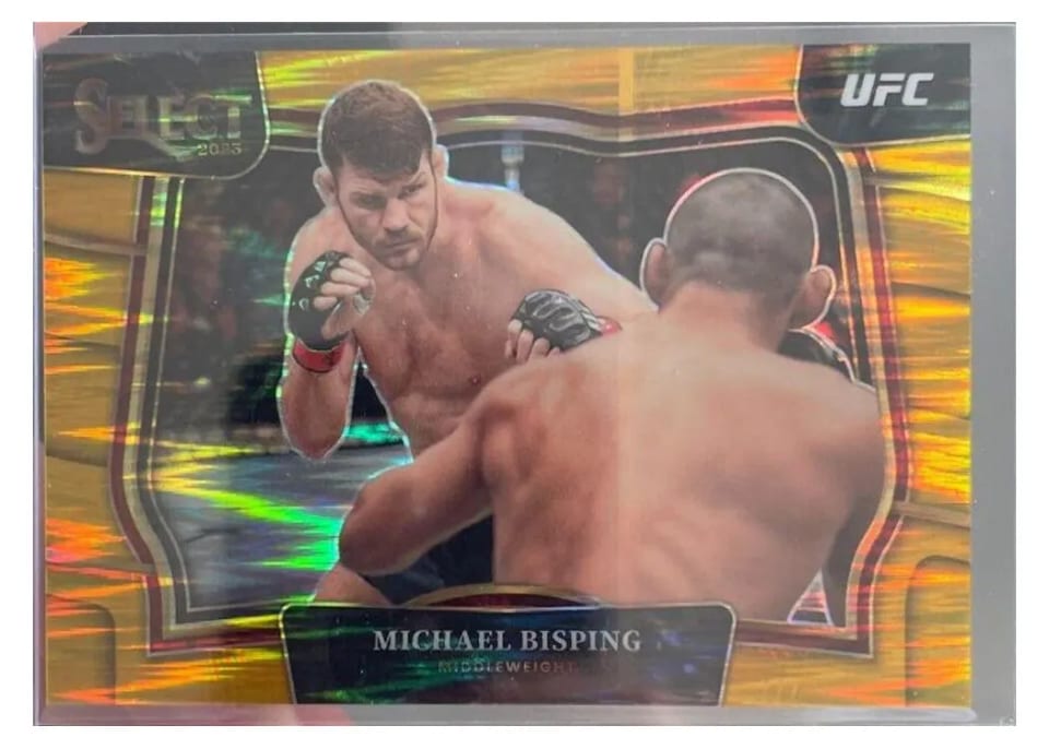 2023 Panini Select UFC Michael Bisping Gold Flash #263 card