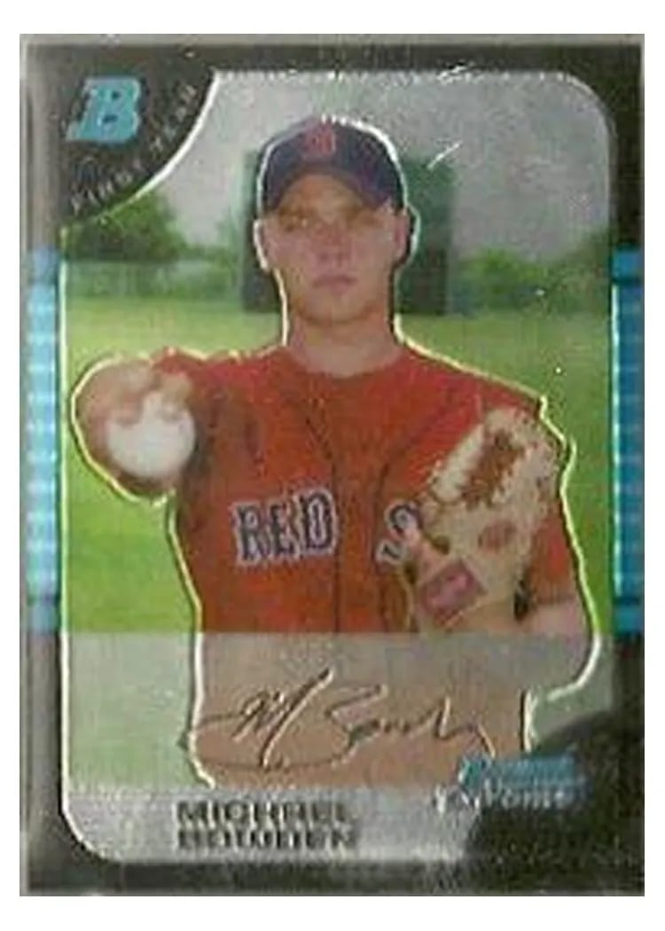2005 Bowman Chrome Draft Picks Michael Bowden #61 card