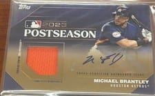 2024 Topps Postseason Performance Autograph Relic Michael Brantley #PPAR-MB card