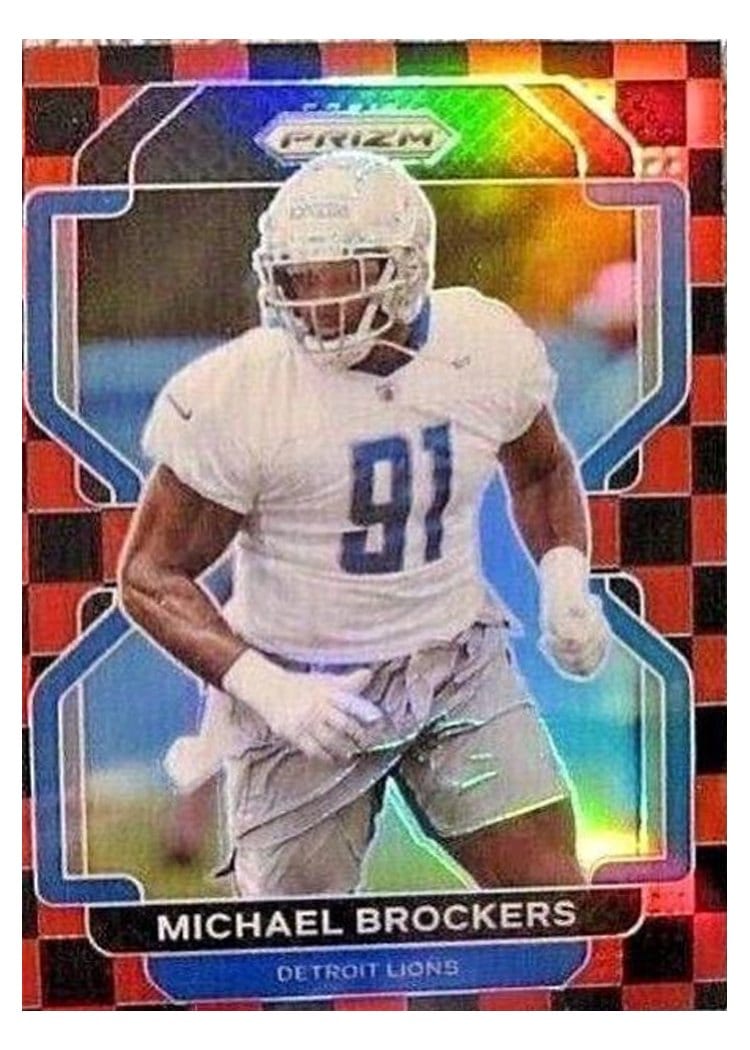 2021 Panini Prizm Base Set Michael Brockers Black and Red Checker Prizm #151 card