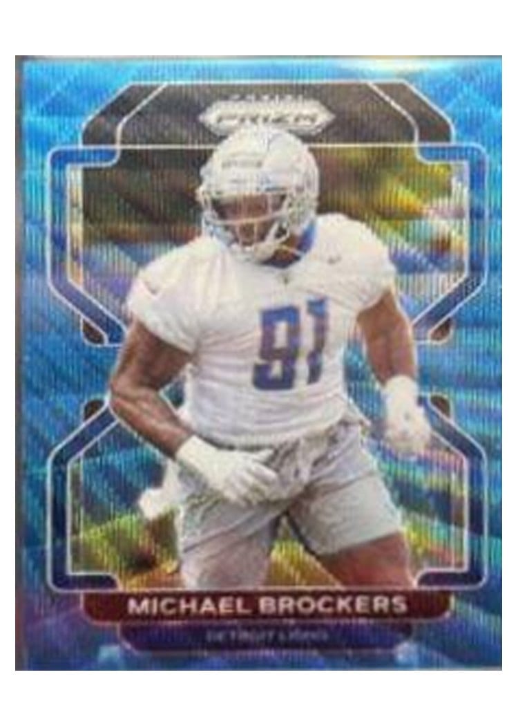 2021 Panini Prizm Base Set Michael Brockers Blue Wave Prizm #151 card