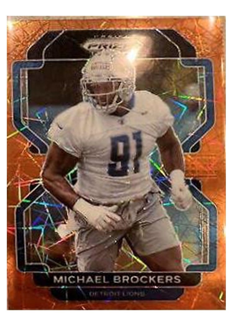 2021 Panini Prizm Base Set Michael Brockers Orange Lazer Prizm #151 card