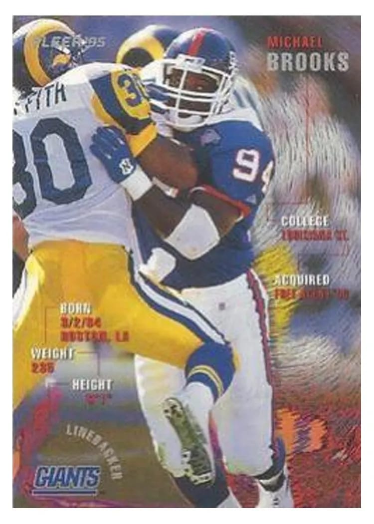1995 Fleer Shell Michael Brooks #23 card