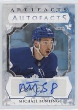 2023-24 Upper Deck Artifacts Autograph Facts Michael Bunting #AF-MB card