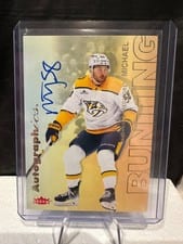 2025-26 Flair Autographics Michael Bunting #A-BU card