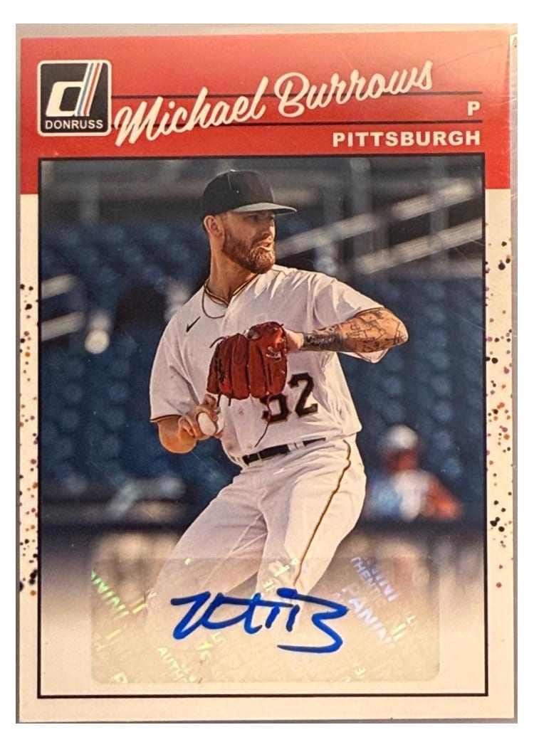 2023 Donruss Retro 1990 Signatures Michael Burrows #90S-MB card