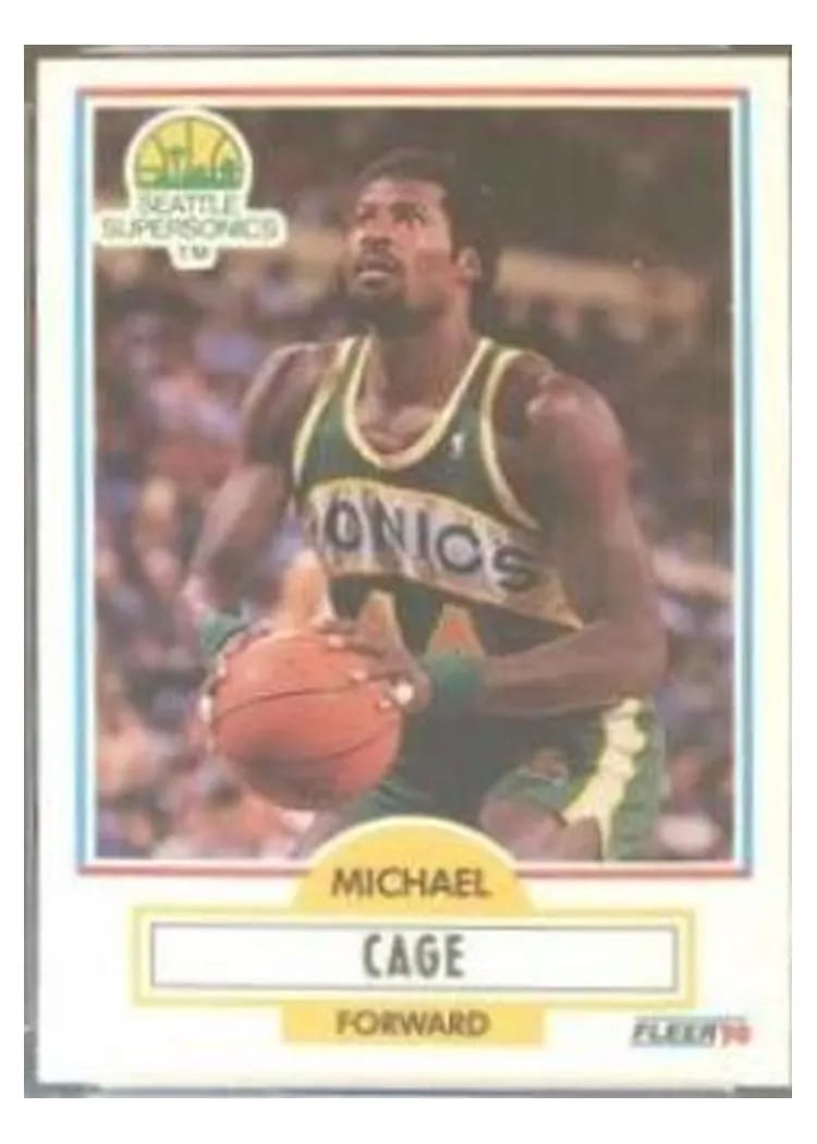 1990 Fleer Michael Cage #176 card