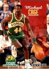 1992-93 SkyBox Base Set Michael Cage #229 card