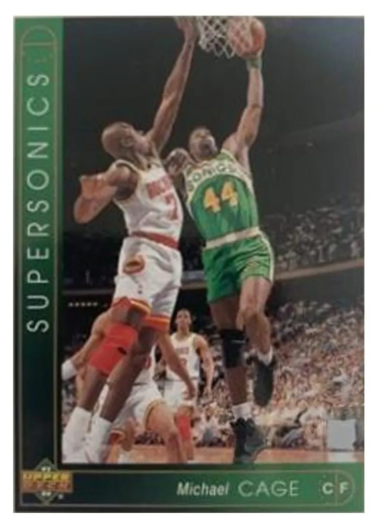 1993 Upper Deck Michael Cage #332 card