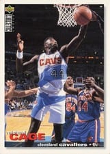 1995-96 Collector's Choice Base Set Michael Cage #75 card