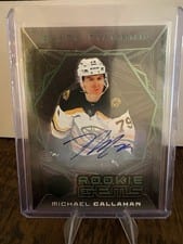 2025-26 Upper Deck Black Diamond Rookie Gems Signatures Michael Callahan #RGS-MC card
