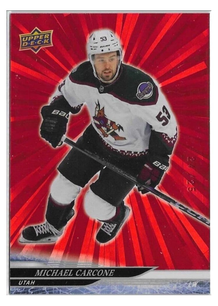 2024-25 Upper Deck Base Set Michael Carcone #420 card
