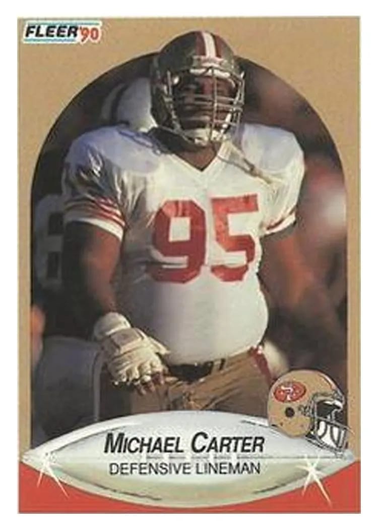 1990 Fleer Michael Carter #3 card