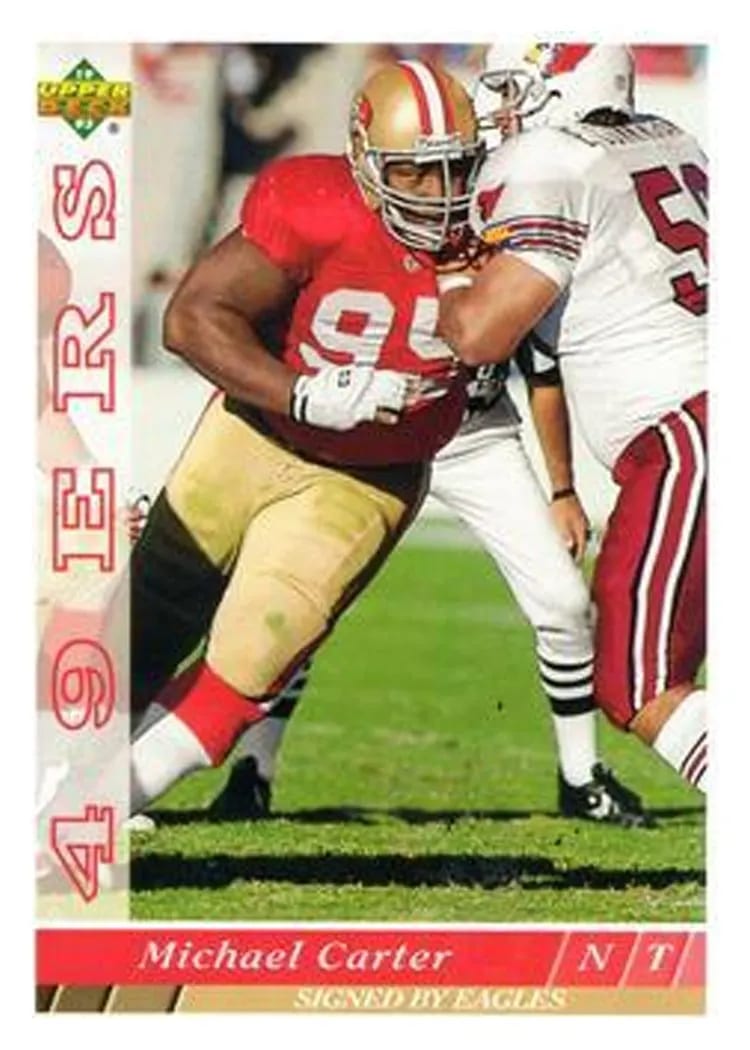1993 Upper Deck Michael Carter #109 card