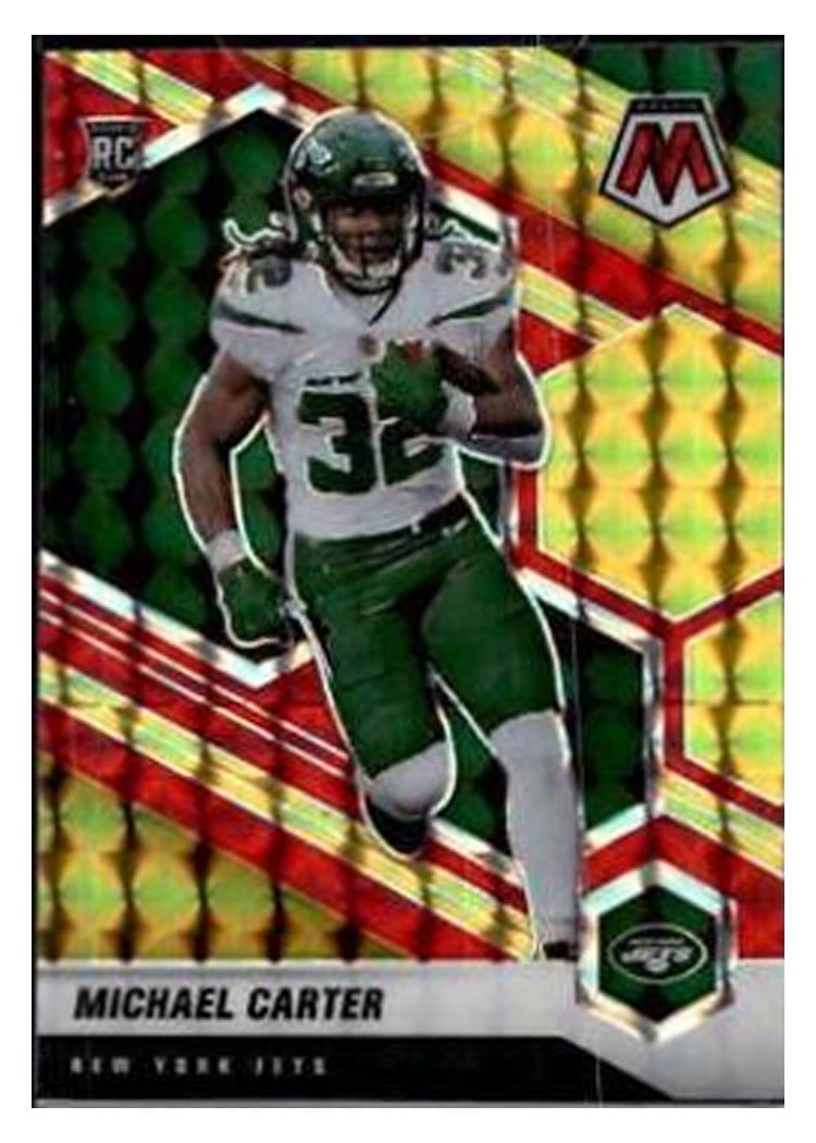 2021 Panini Mosaic Base Set Michael Carter #335 card