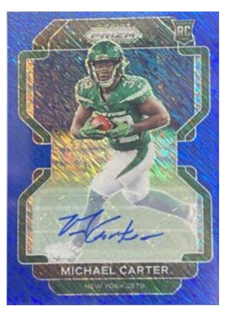 2021 Panini Prizm Base Set Michael Carter #365 card