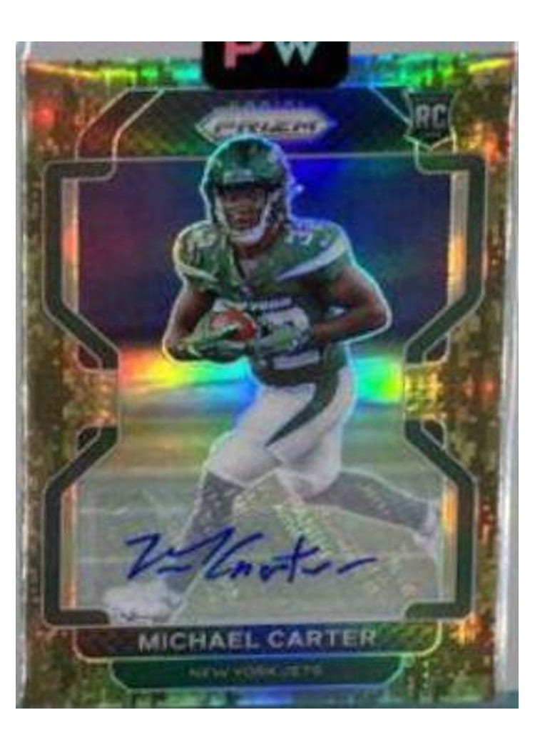 2021 Panini Prizm Base Set Michael Carter #365 card