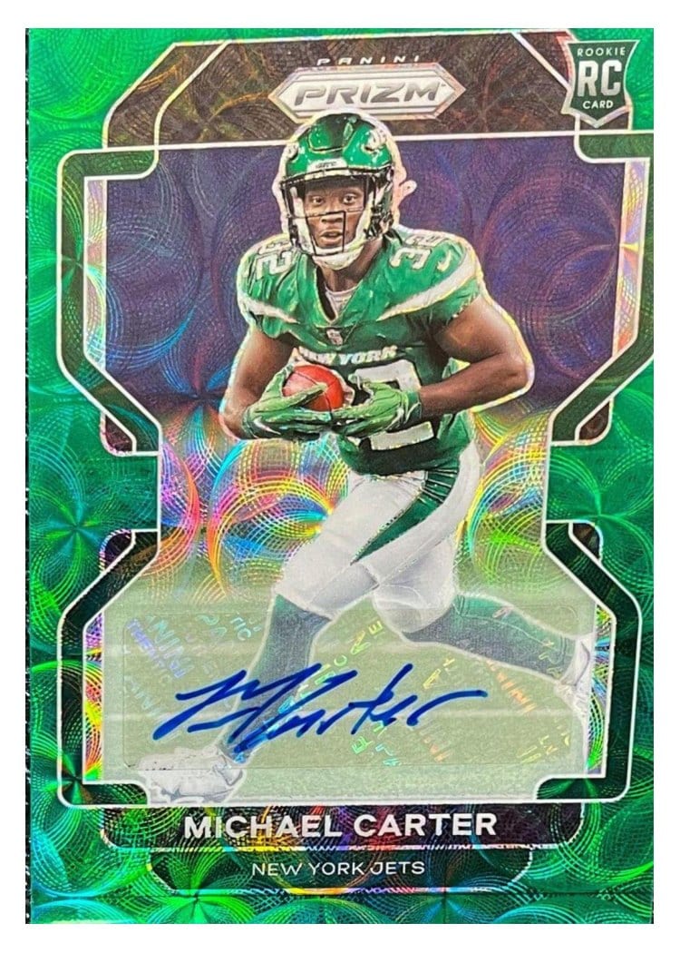 2021 Panini Prizm Base Set Michael Carter #365 card