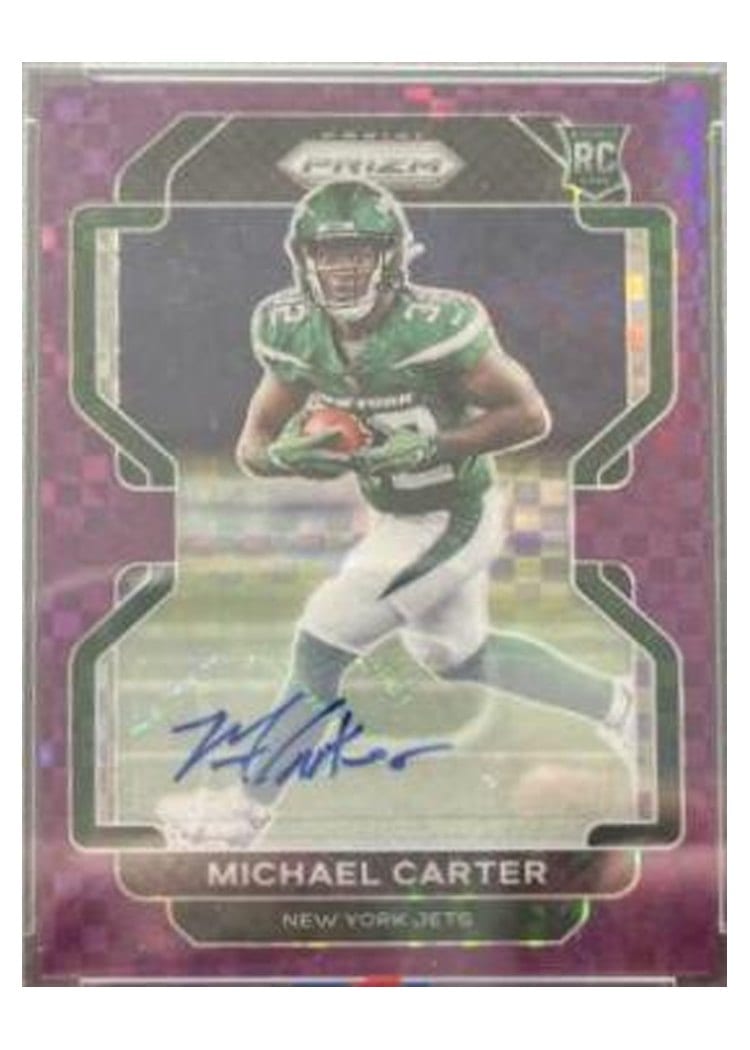 2021 Panini Prizm Base Set Michael Carter #365 card