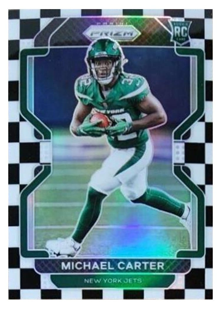 2021 Panini Prizm Base Set Michael Carter #365 card