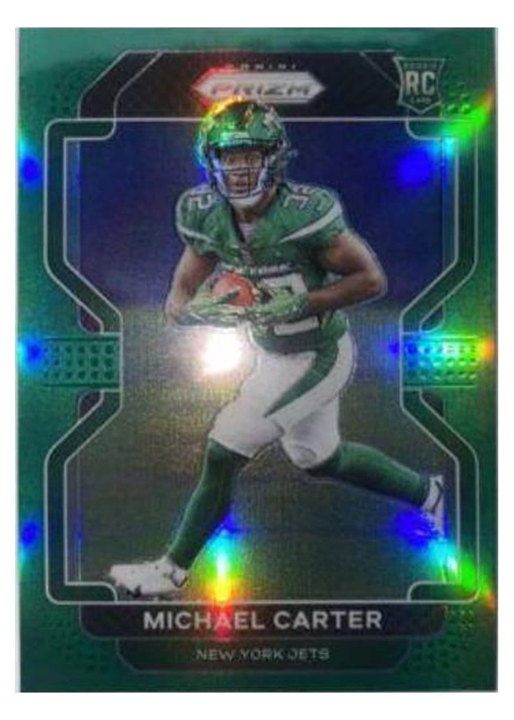 2021 Panini Prizm Base Set Michael Carter #365 card
