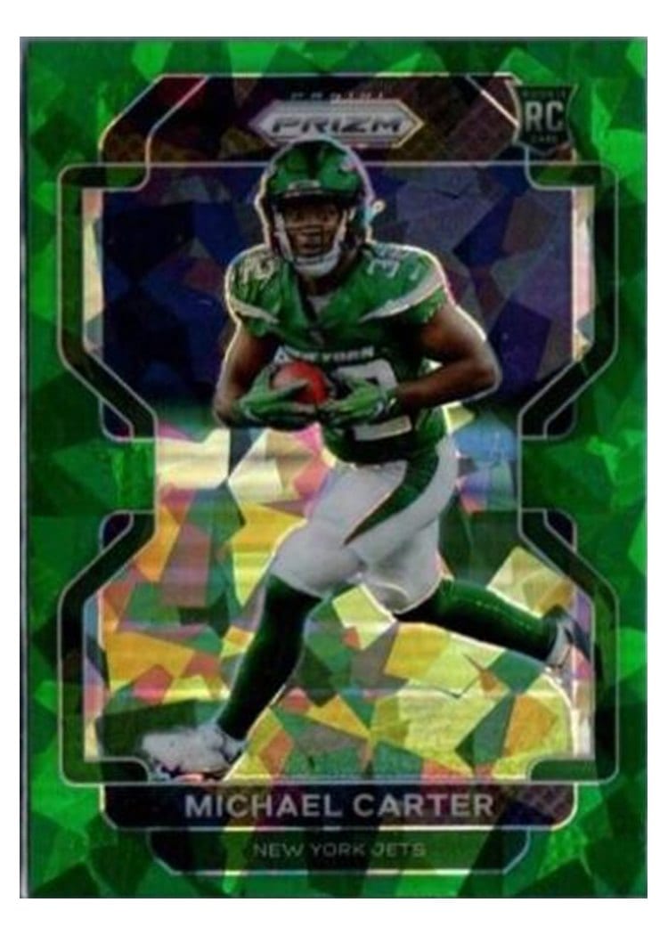 2021 Panini Prizm Base Set Michael Carter #365 card