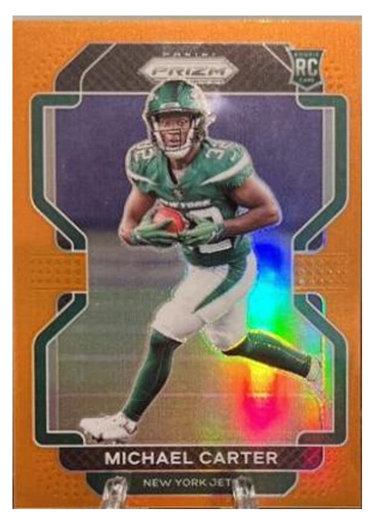 2021 Panini Prizm Base Set Michael Carter #365 card