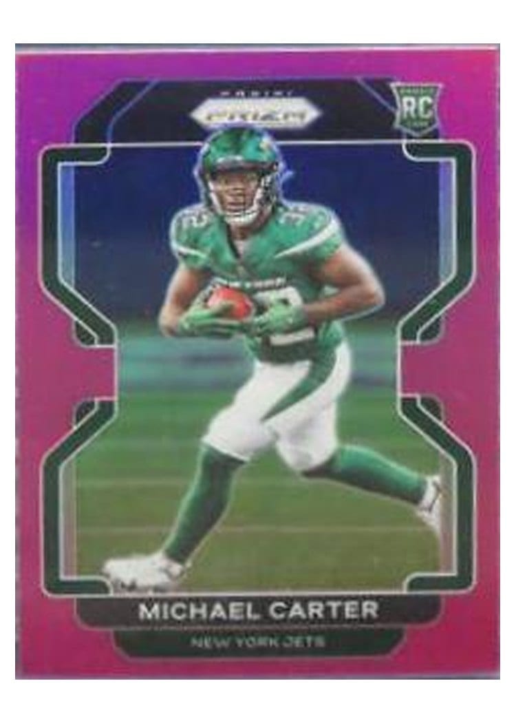 2021 Panini Prizm Base Set Michael Carter #365 card