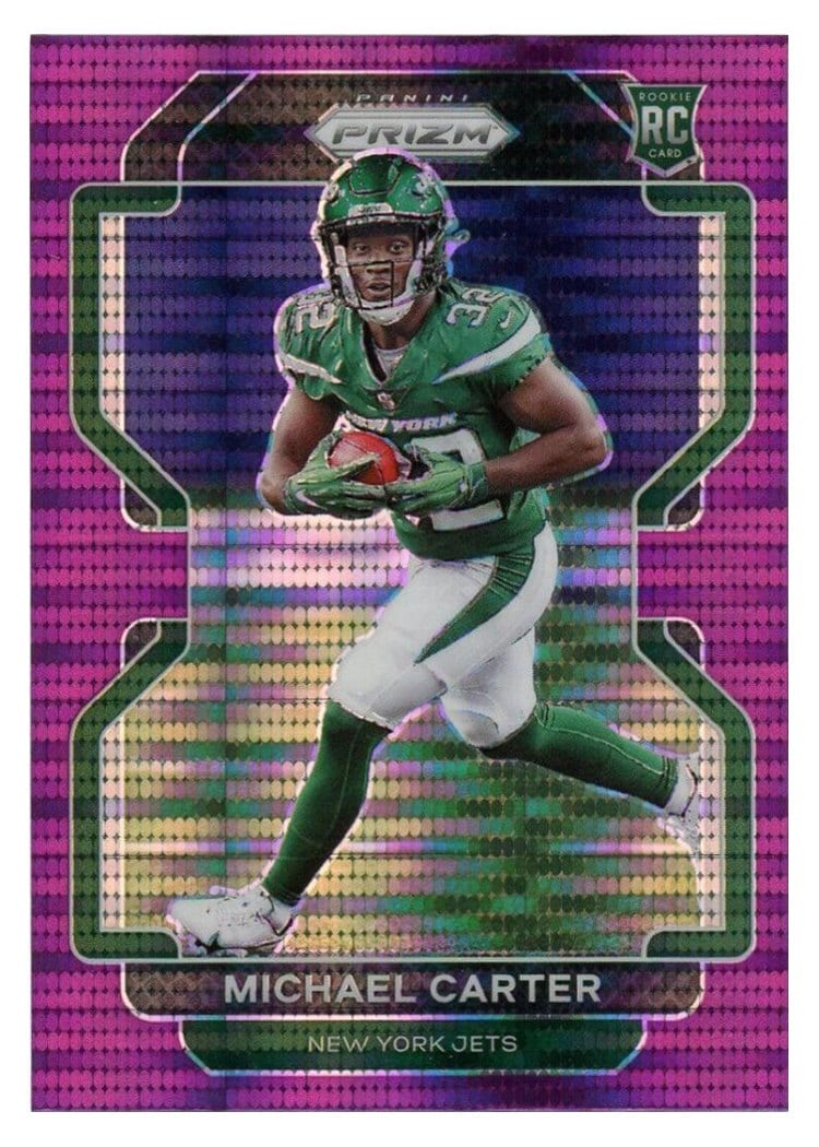 2021 Panini Prizm Base Set Michael Carter #365 card