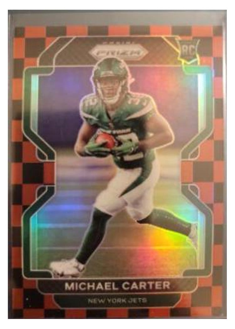 2021 Panini Prizm Base Set Michael Carter #365 card