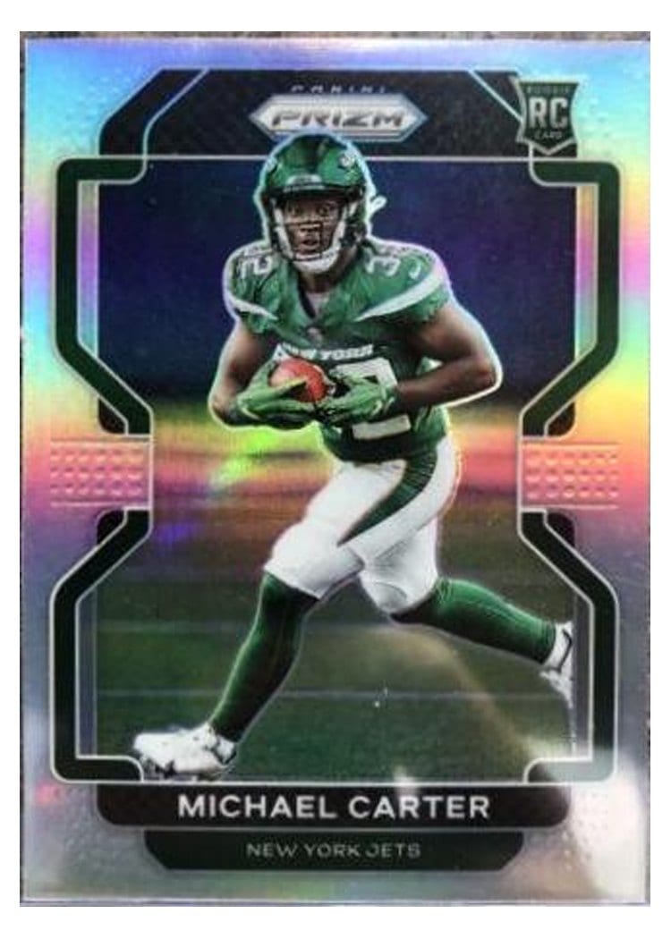 2021 Panini Prizm Base Set Michael Carter #365 card
