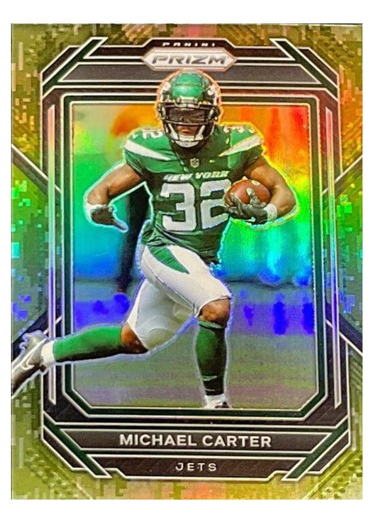 2022 Panini Prizm Base Set Michael Carter Forest Camo #226 card