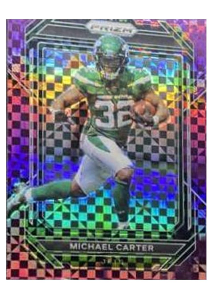 2022 Panini Prizm Base Set Michael Carter Purple Power #226 card