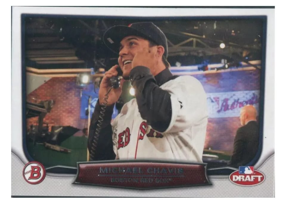 2014 Bowman Draft Night Michael Chavis #DN-MC card