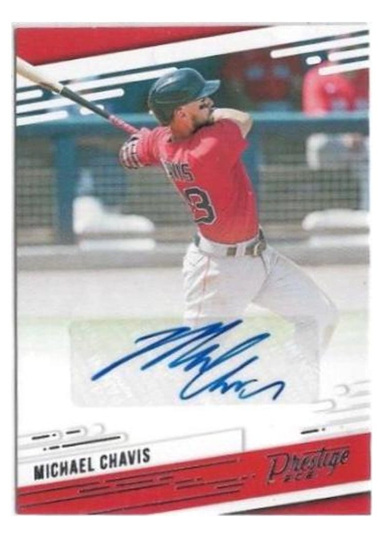 2021 Panini Chronicles Prestige Autographs Michael Chavis #PR-MC card