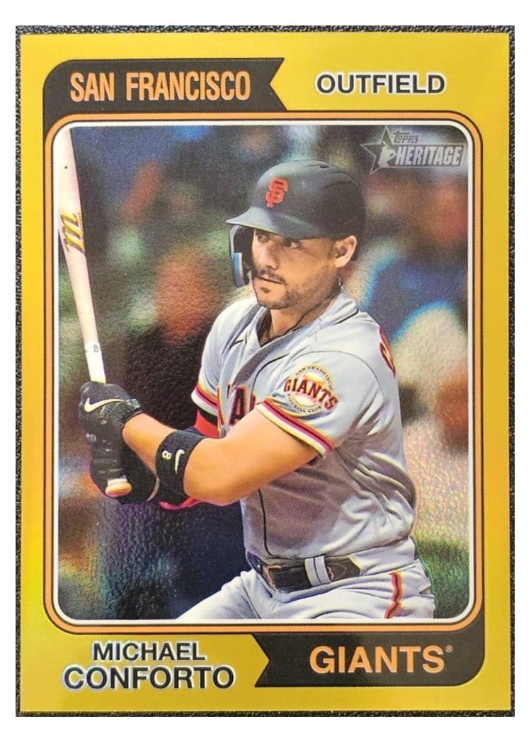 2023 Topps Heritage Base Set Michael Conforto #543 card