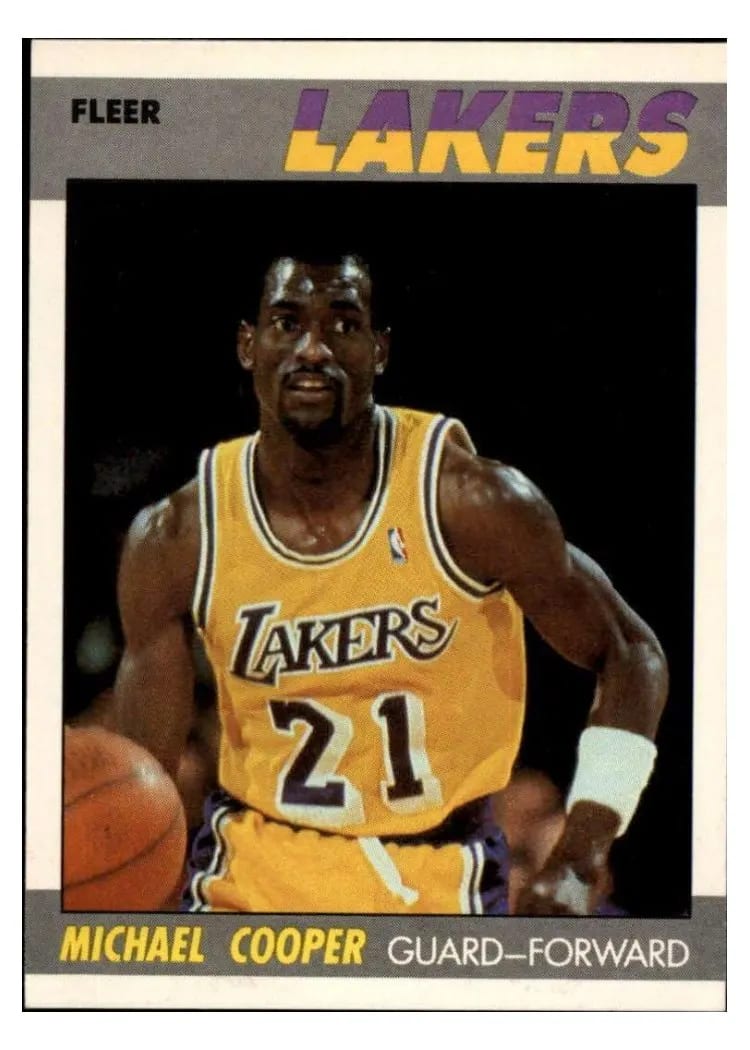 1987 Fleer Michael Cooper #21 card