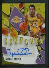 2023-24 Panini Phoenix Scorched Signatures Michael Cooper #SCS-MCP card