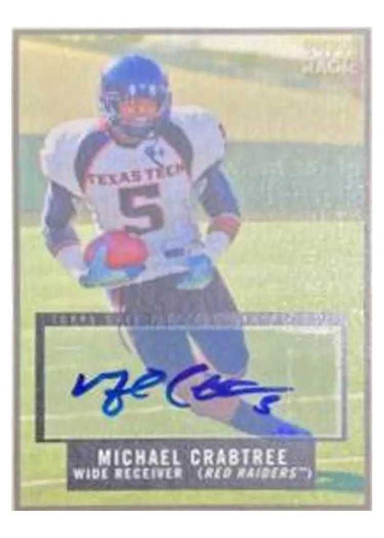 2009 Topps Magic Michael Crabtree Autograph #97 card