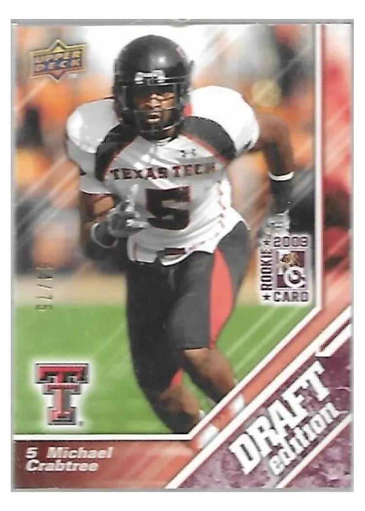2009 Upper Deck Draft Edition Michael Crabtree #7 card