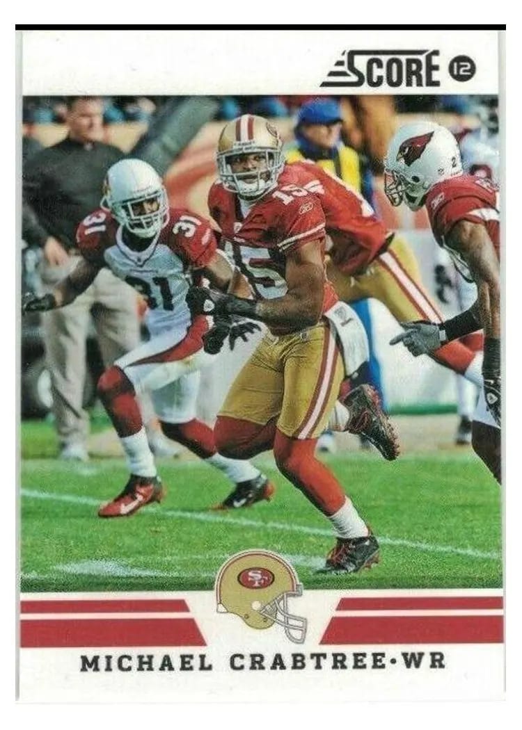 2012 Panini Score Michael Crabtree #16 card
